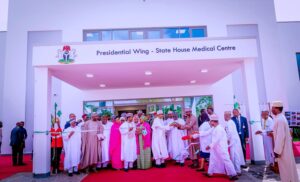JULIUS BERGER PROJECTS: PRESIDENT BUHARI COMMISSIONS NEWLY BUILT ULTRA-MODERN PRESIDENTIAL/VIP WING OF STATE HOUSE MEDICAL CENTRE IN ABUJA