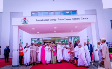 JULIUS BERGER PROJECTS: PRESIDENT BUHARI COMMISSIONS NEWLY BUILT ULTRA-MODERN PRESIDENTIAL/VIP WING OF STATE HOUSE MEDICAL CENTRE IN ABUJA