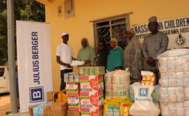 JULIUS BERGER CSR “FOOD FOR OUR COMMUNITIES“ CAMPAIGN DONATES FOOD AND OTHER ITEMS TO ORPHANAGES IN RIVERS STATE