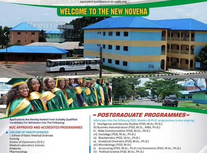 NUC accredits Novena University Nursing Science Programme