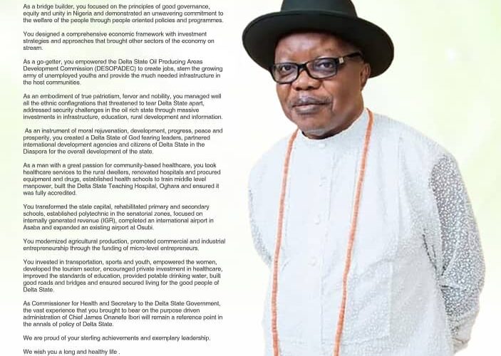 HAPPY BIRTHDAY TO AN EXEMPLARY CITIZEN OF NIGERIA