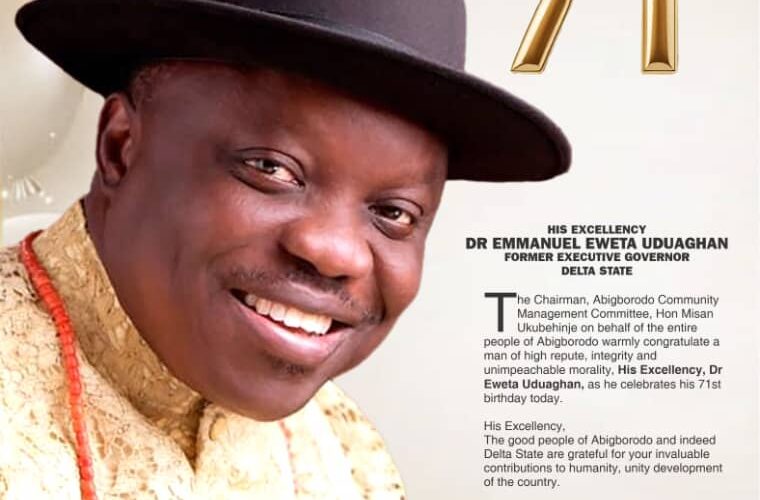 GREETINGS TO A GREAT BUILDER AT 71