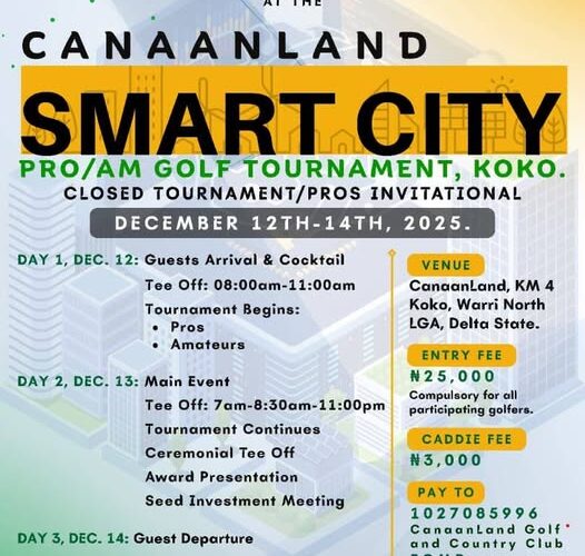 FOREIGN INVESTORS, GOLFERS MEET AS SMART CITY GOLF TOURNAMENT AND BUSINESS CONFERENCE BEGIN IN DELTA STATE