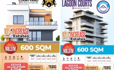 TURN YOUR SAVINGS INTO SOLID ASSETS: IBEJU ROYAL COURTYARD & LAGOON COURT GET YOU COVERED.