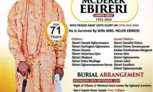 TOP NIGER DELTA FAMILY LAUDS WILSON SANTA EBIRERI