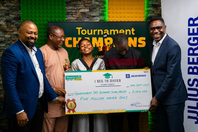 Julius Berger empowers youth through ‘I Beg to Differ’ debate tournament